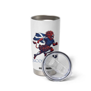 Scottish Lion Football Tumbler Cup Brave Lion in Kilt with Flag Cape Pride TS02 Print Your Wear