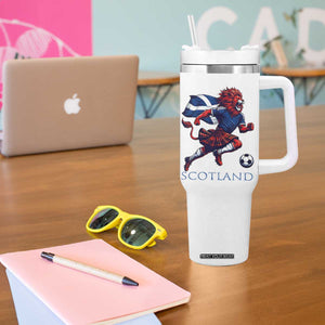 Scottish Lion Football Tumbler With Handle Brave Lion in Kilt with Flag Cape Pride TS02 Print Your Wear