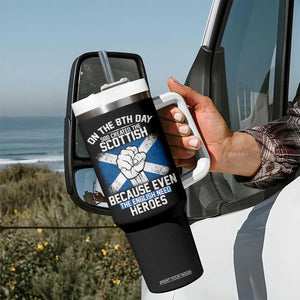 On the 8th Day God Created the Scottish Tumbler With Handle Funny Heroic Scotland Pride TS02 Print Your Wear