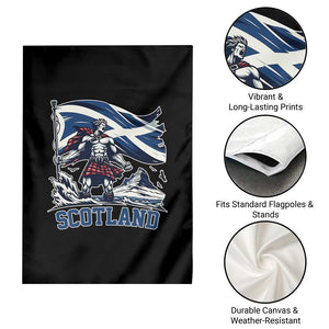 Scottish Warrior Garden Flag Brave Highland Hero Scotland Flag TS02 Print Your Wear