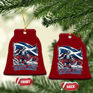 Scottish Warrior Ceramic Ornament Brave Highland Hero Scotland Flag TS02 Print Your Wear