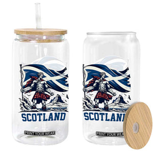 Scottish Warrior Glass Can Brave Highland Hero Scotland Flag TS02 Print Your Wear