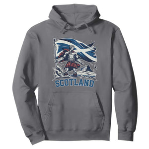 Scottish Warrior Hoodie Brave Highland Hero Scotland Flag TS02 Charcoal Print Your Wear