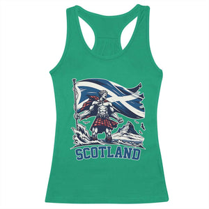 Scottish Warrior Racerback Tank Top Brave Highland Hero Scotland Flag TS02 Irish Green Print Your Wear