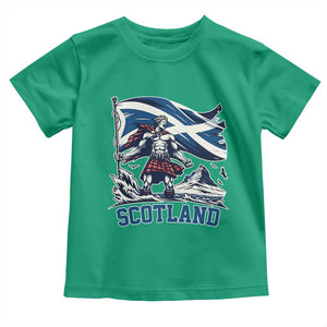 Scottish Warrior Toddler T Shirt Brave Highland Hero Scotland Flag TS02 Irish Green Print Your Wear