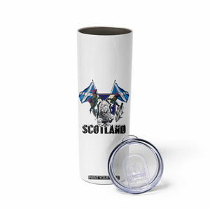 Roaring Scottish Lion Crest Skinny Tumbler Thistle Scotland Flag Emblem for Brave Highlanders TS02 Print Your Wear