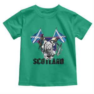 Roaring Scottish Lion Crest Toddler T Shirt Thistle Scotland Flag Emblem for Brave Highlanders TS02 Irish Green Print Your Wear