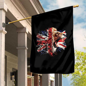 Roaring British Lion Flag Garden Flag Union Jack UK Pride TS02 Print Your Wear
