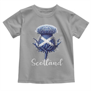 Scotland Thistle Floral Emblem Saltire Flag Toddler T Shirt Patriotic Scottish Heritage