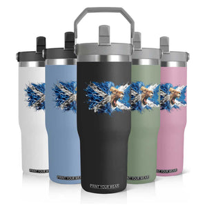 Roaring Scottish Lion Flip Straw Tumbler Braveheart Scotland Flag Pride TS02 Print Your Wear