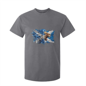 Roaring Scottish Lion T Shirt For Kid Braveheart Scotland Flag Pride TS02 Charcoal Print Your Wear