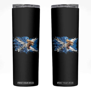 Roaring Scottish Lion Skinny Tumbler Braveheart Scotland Flag Pride TS02 Black Print Your Wear