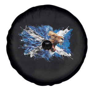 Roaring Scottish Lion Spare Tire Cover Braveheart Scotland Flag Pride TS02 Print Your Wear