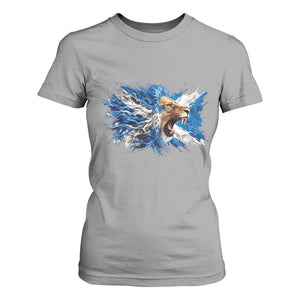 Roaring Scottish Lion T Shirt For Women Braveheart Scotland Flag Pride TS02 Sport Gray Print Your Wear