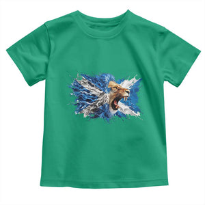 Roaring Scottish Lion Toddler T Shirt Braveheart Scotland Flag Pride TS02 Irish Green Print Your Wear