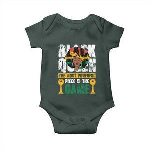 Black Queen Baby Onesie The Most Powerful Piece In The Game Afro Melanin TS02 Print Your Wear