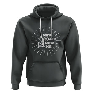 Knee Bone Skeleton Hoodie Knee Replacement Surgery Recovery New Knee New Me TS02 Dark Heather Printyourwear