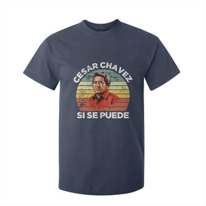 Cesar Chavez T Shirt For Kid Si Se Puede Mexican Hispanic Heritage Month Vintage TS02 Navy Print Your Wear