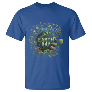 Earth Day T Shirt Green Planet TS02 Royal Blue Printyourwear