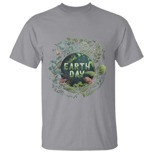 Earth Day T Shirt Green Planet TS02 Sport Gray Printyourwear