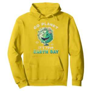 Earth Day Hoodie Go Planet It's Your Birthday Retro Groovy TS02 Daisy Printyourwear