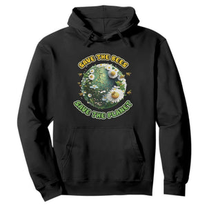 Earth Day Hoodie Save The Bees Save The Planet Beekeeper TS02 Black Printyourwear