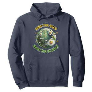 Earth Day Hoodie Save The Bees Save The Planet Beekeeper TS02 Navy Printyourwear