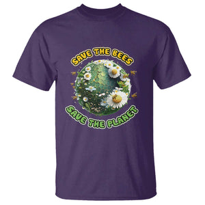 Earth Day T Shirt Save The Bees Save The Planet Beekeeper TS02 Purple Printyourwear