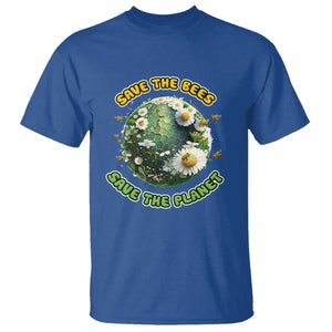 Earth Day T Shirt Save The Bees Save The Planet Beekeeper TS02 Royal Blue Printyourwear