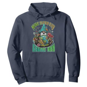 Gnome Earth Day Hoodie Make Everyday Earth Day Green Planet TS02 Navy Printyourwear