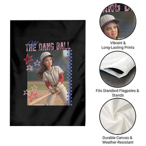 Hit The Dang Ball Funny Doll Baseball Graphic Garden Flag Sassy Sports Fan Gift TS02 Print Your Wear