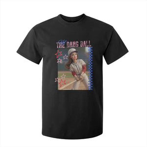 Hit The Dang Ball Funny Doll Baseball Graphic T Shirt For Kid Sassy Sports Fan Gift TS02 Black Print Your Wear