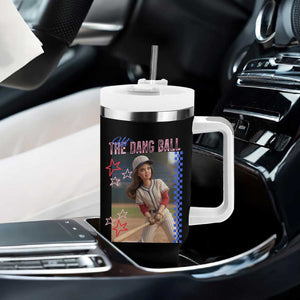 Hit The Dang Ball Funny Doll Baseball Graphic Tumbler With Handle Sassy Sports Fan Gift TS02 Print Your Wear