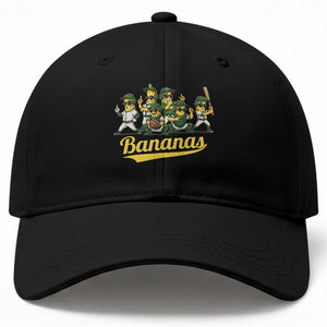 Cool Bananas Squad Playing Baseball Graphic Baseball Cap for Sports Fans Entertainment TS02 Print Your Wear