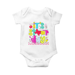 Groovy Texas STAAR Day Baby Onesie Don't Stress Do Your Best Teacher Student Motivation TS02 White Print Your Wear