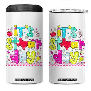 Groovy Texas STAAR Day 4 in 1 Can Cooler Tumbler Don't Stress Do Your Best Teacher Student Motivation TS02 One Size: 16 oz White Print Your Wear