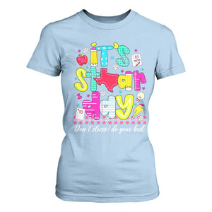 Groovy Texas STAAR Day T Shirt For Women Don't Stress Do Your Best Teacher Student Motivation TS02 Light Blue Print Your Wear