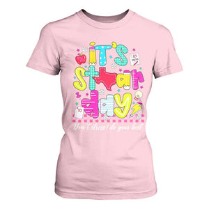 Groovy Texas STAAR Day T Shirt For Women Don't Stress Do Your Best Teacher Student Motivation TS02 Light Pink Print Your Wear