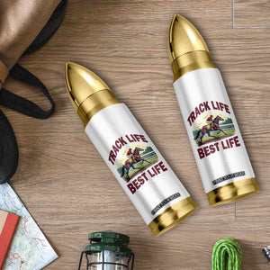 Track Life Best Life Horse Racing Enthusiast Bullet Tumbler Retro Jockey and Racehorse Trackside Southern Equestrian TS02 Print Your Wear