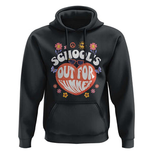 Summer Break Hoodie Retro Last Day of School's Out For Summer Teacher Boys Girls TS02 Black Print Your Wear