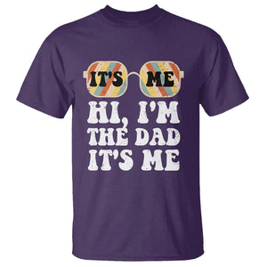 Funny Retro Dad T Shirt It's Me Hi I'm The Dad It's Me Father's Day TS02 Purple Print Your Wear