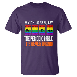 LGBT Mom Pride T Shirt My Children My Pride Vintage Periodic Table LGBT Flag TS02 Purple Printyourwear