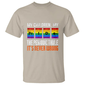 LGBT Mom Pride T Shirt My Children My Pride Vintage Periodic Table LGBT Flag TS02 Sand Printyourwear