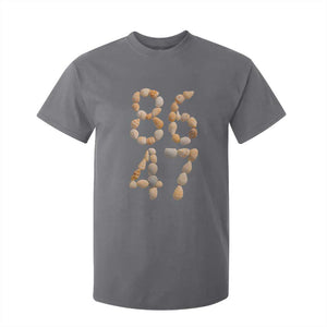 86 47 Seashell Subtle Summer Coastal Graphic T Shirt For Kid Viral Beach Walk Political Satire TS02 Charcoal Print Your Wear