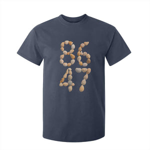 86 47 Seashell Subtle Summer Coastal Graphic T Shirt For Kid Viral Beach Walk Political Satire TS02 Navy Print Your Wear