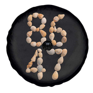 86 47 Seashell Subtle Summer Coastal Graphic Spare Tire Cover Viral Beach Walk Political Satire TS02 Print Your Wear