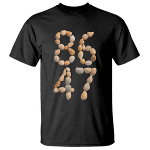 86 47 Seashell Subtle Summer Coastal Graphic T Shirt Viral Beach Walk Political Satire TS02 Black Print Your Wear