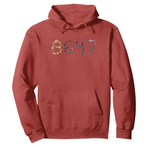 86 47 Seashell Graphic Subtle Summer Coastal Hoodie Viral 2026 Beach Walk Political Satire TS02 Red Print Your Wear