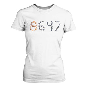 86 47 Seashell Graphic Subtle Summer Coastal T Shirt For Women Viral 2026 Beach Walk Political Satire TS02 White Print Your Wear