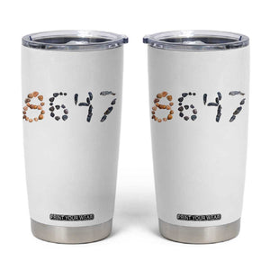 86 47 Seashell Graphic Subtle Summer Coastal Tumbler Cup Viral 2026 Beach Walk Political Satire TS02 White Print Your Wear